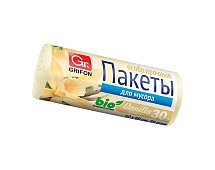 Мешки для мусора 30 л, ароматизированные, Ваниль, бежевые, в рулоне 20 шт., ПНД, 9 мкм, 560х530 мм, GRIFON Aroma, 101-020 V