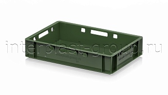 Ящик для мяса и колбасных изделий Е-1 зеленый в Зеленодольске Ящик для мяса и колбасных изделий Е-1 зеленый в Зеленодольске