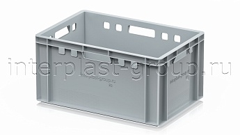 Ящик для мяса и колбасных изделий Е-3 серый в Зеленодольске Ящик для мяса и колбасных изделий Е-3 серый в Зеленодольске