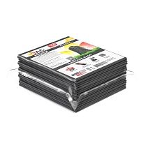 Мешки для мусора 160 л, серые, в пачке 10 шт., ПВД, 40 мкм, 900х1100 мм, i-Bag в Зеленодольске