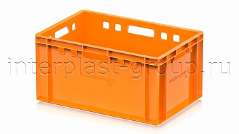 Ящик для мяса и колбасных изделий Е-3 оранжевый в Зеленодольске Ящик для мяса и колбасных изделий Е-3 оранжевый в Зеленодольске