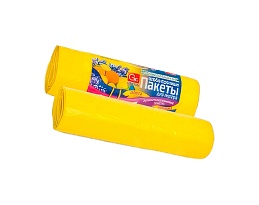 Мешки для мусора 35 л, ароматизированные, Лимон, желтые, в рулоне 10 шт., ПНД, 12 мкм, 560х530 мм, GRIFON Aroma, 101-080 Li в Зеленодольске