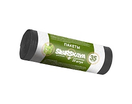 Мешки для мусора 30 л, черные, в рулоне 25 шт., ПНД, 7 мкм, 580х480 мм, SIBIRSKAYA, 101-003 S в Зеленодольске Мешки для мусора 30 л, черные, в рулоне 25 шт., ПНД, 7 мкм, 580х480 мм, SIBIRSKAYA, 101-003 S в Зеленодольске