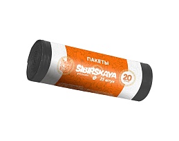 Мешки для мусора 20 л, черные, в рулоне 25 шт., ПНД, 6 мкм, 420х450 мм, SIBIRSKAYA, 101-001 S в Зеленодольске
