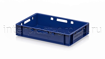 Ящик для мяса и колбасных изделий Е-1 темно-синий в Зеленодольске Ящик для мяса и колбасных изделий Е-1 темно-синий в Зеленодольске