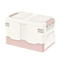 Ящик пластиковый складной белый, дно розовое, 370х240х240 мм в Зеленодольске Ящик пластиковый складной белый, дно розовое, 370х240х240 мм в Зеленодольске