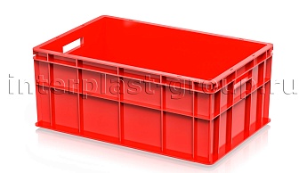 Ящик для молока, мяса, овощей и фруктов сплошной красный в Зеленодольске