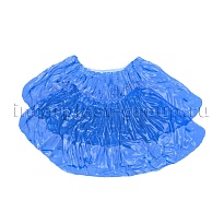 Бахилы голубые 2000 шт (1000 пар), 16 мкм, однослойные, с одной резинкой, Эконом в Зеленодольске