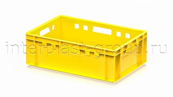 Ящик для мяса и колбасных изделий Е-2 желтый в Зеленодольске Ящик для мяса и колбасных изделий Е-2 желтый в Зеленодольске