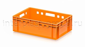 Ящик для мяса и колбасных изделий Е-2 оранжевый в Зеленодольске Ящик для мяса и колбасных изделий Е-2 оранжевый в Зеленодольске