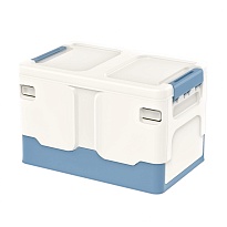 Ящик пластиковый складной белый, дно синее, 370х240х240 мм в Зеленодольске Ящик пластиковый складной белый, дно синее, 370х240х240 мм в Зеленодольске