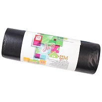 Мешки для мусора 220 л, черные, в рулоне 10 шт., ПВД, 29 мкм, 1100х830 мм, Концепция Быта ЭкоДом, 604924 в Зеленодольске Мешки для мусора 220 л, черные, в рулоне 10 шт., ПВД, 29 мкм, 1100х830 мм, Концепция Быта ЭкоДом, 604924 в Зеленодольске