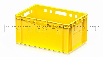 Ящик для мяса и колбасных изделий Е-3 желтый в Зеленодольске Ящик для мяса и колбасных изделий Е-3 желтый в Зеленодольске